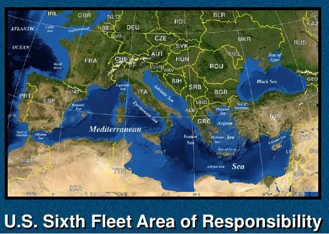 6th Fleet Areas of Responsibility